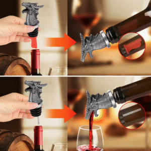 Butelio piltuvėlis–kamštis „Bronzinis drakonas“