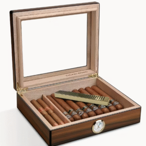 Cigarų dėžutės drėkintuvas, juodas