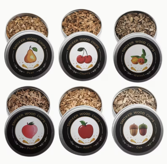 Medžio drožlės viskio rūkymui, 6 aromatai