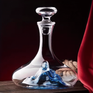 Krištolinis grafinas su kalnų motyvu, 1,2 L