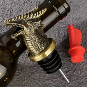 Butelio piltuvėlis–kamštis „Bronzinis drakonas“