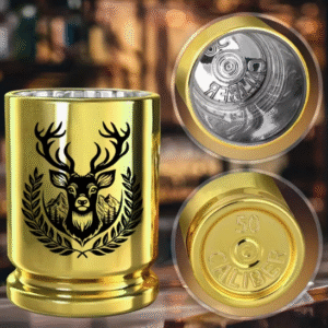 50 kalibro stikliukai „Elnias” (plastikiniai), 4 vnt