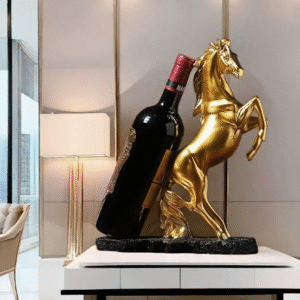 Skulptūra / butelio laikiklis – „Auksinis arklys”