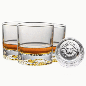 Viskio taurės, 4 liūtai, 300 ml