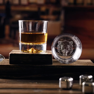 Viskio taurės, 4 vilkai, 300 ml