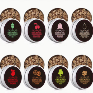 Medžio drožlės viskio rūkymui, 8 aromatai