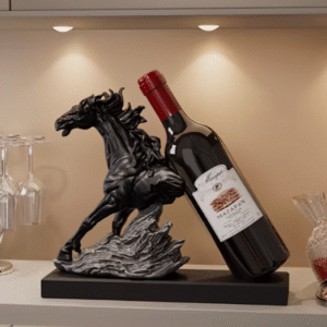 Butelio laikiklis/ skulptūra – „Begantis arklys”