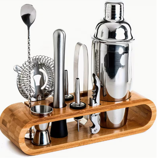 Kokteilių ruošimo rinkinys su stovu