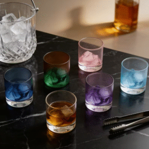 Viskio taurės „Spalvotieji Japonijos kalnai“ (6 vnt., 200 ml)