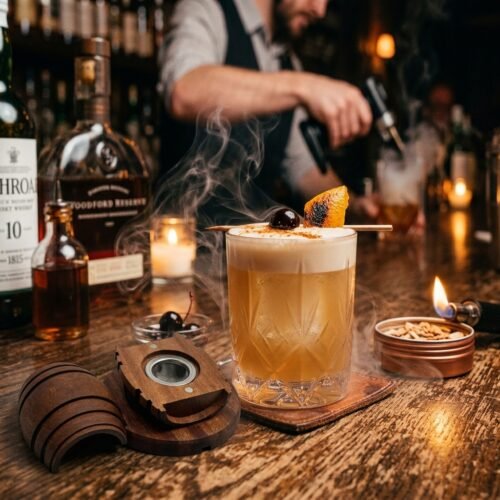 Obuolio Dūmu Gaivintas „Whisky Sour“