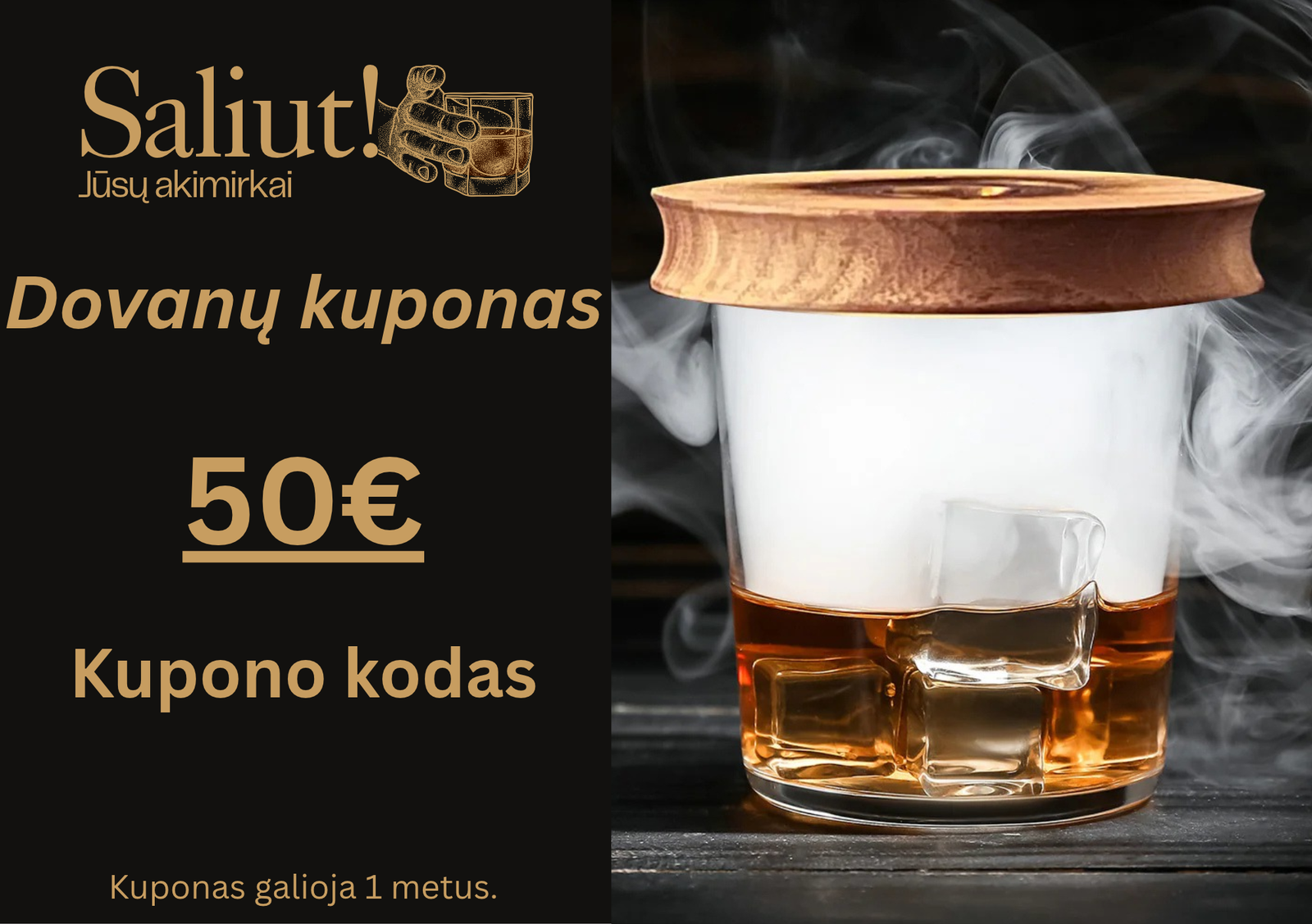 Saliut kuponas 50eur