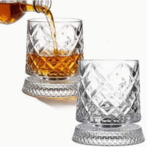 Sukama viskio taurė su stovu (360°), 300 ml