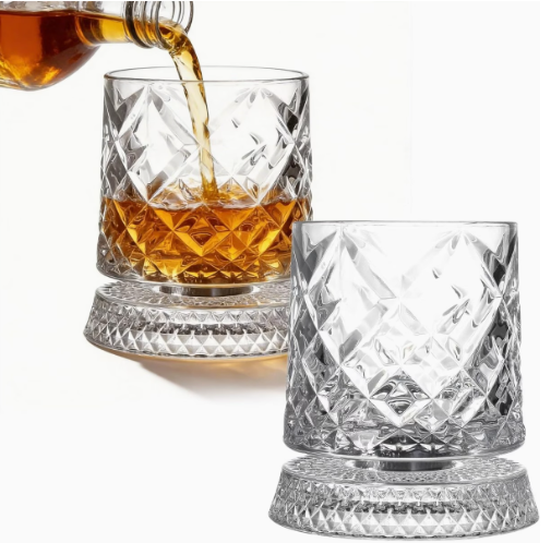 Sukama viskio taurė su stovu (360°), 300 ml