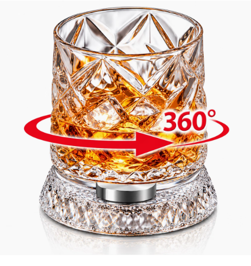 Sukama viskio taurė su stovu (360°), 300 ml